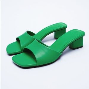 🚫SOLD🚫 Green mule sandals